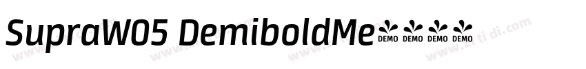 SupraW05 DemiboldMe字体转换